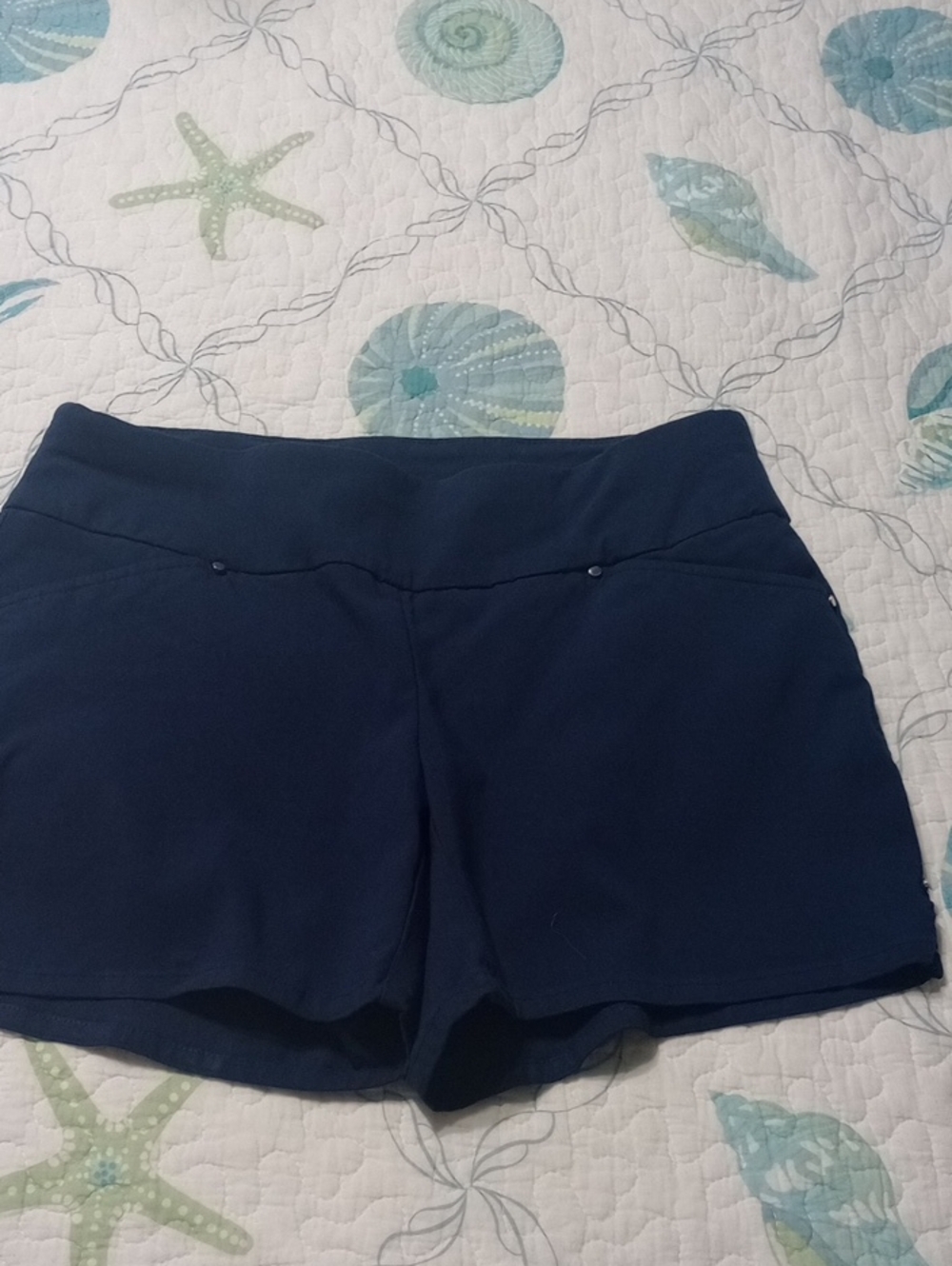 INC International Concepts Navy Pull-On Athletic Shorts